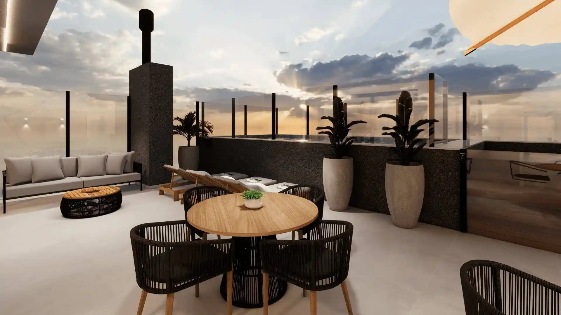 Piscina y rooftop Bergamo